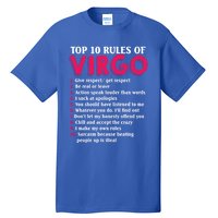 Top 10 Rules Of Virgo Zodiac Sign Great Gift Tall T-Shirt