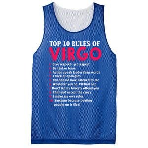 Top 10 Rules Of Virgo Zodiac Sign Great Gift Mesh Reversible Basketball Jersey Tank