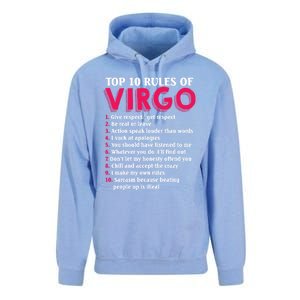 Top 10 Rules Of Virgo Zodiac Sign Great Gift Unisex Surf Hoodie