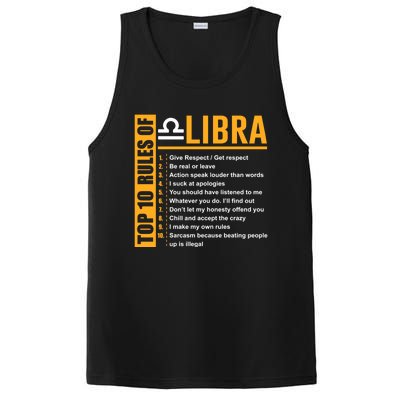 Top 10 Rules Of Libra Birthday Funny Gift Great Gift Meaningful Gift PosiCharge Competitor Tank