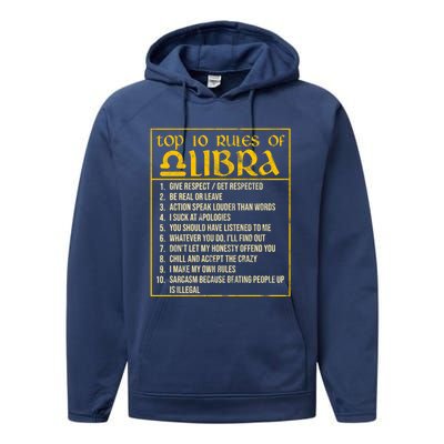 Top 10 Rules Libra Zodiac Sign September October Birthday Gift Performance Fleece Hoodie