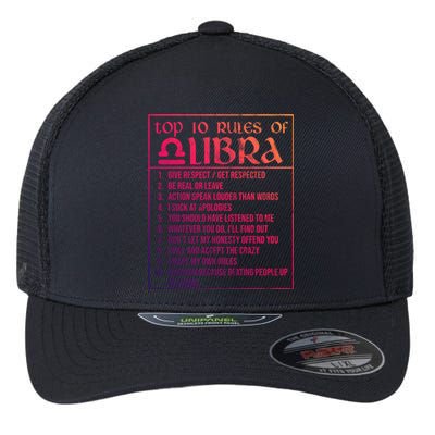 Top 10 Rules Libra Zodiac Sign September October Birthday Meaningful Gift Flexfit Unipanel Trucker Cap