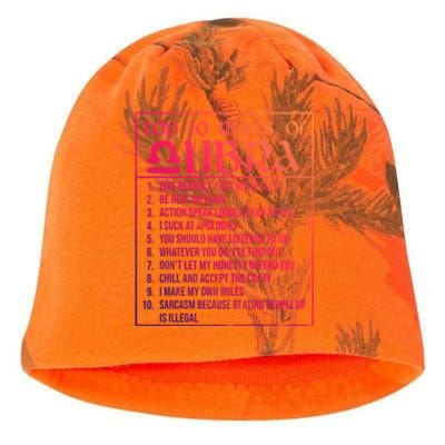 Top 10 Rules Libra Zodiac Sign September October Birthday Meaningful Gift Kati - Camo Knit Beanie