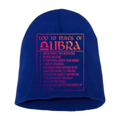 Top 10 Rules Libra Zodiac Sign September October Birthday Meaningful Gift Short Acrylic Beanie