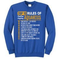 Top 10 Rules Of Aquarius Give Respect Get Respect Birthday Gift Sweatshirt