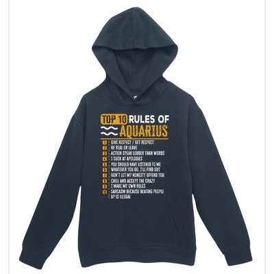 Top 10 Rules Of Aquarius Give Respect Get Respect Birthday Gift Urban Pullover Hoodie