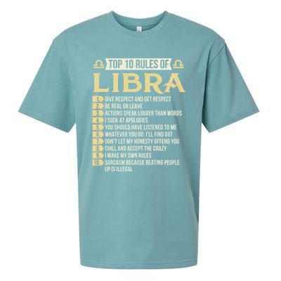 Top 10 Rules Of Libra Astrology Horoscope Zodiac Sign Gift Sueded Cloud Jersey T-Shirt