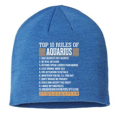 Top 10 Rules Of Aquarius Zodiac Give Respect Get Respect Gift Sustainable Beanie