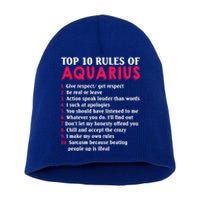 Top 10 Rules Of Aquarius Zodiac Sign Cool Gift Short Acrylic Beanie