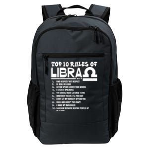 Top 10 Rules Of Libra Zodiac Birthday Funny Cool Gift Daily Commute Backpack