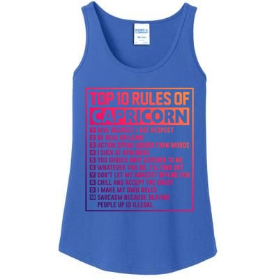 Top 10 Rules Of Capricorn Birthday Horoscope Great Gift Ladies Essential Tank