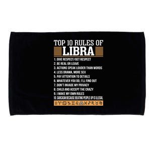 Top 10 Rules Of Libra Zodiac Give Respect Get Respect Gift Microfiber Hand Towel