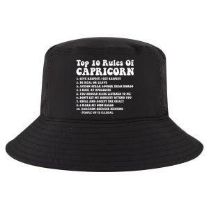 Top 10 Rules Of Capricorn Funny Capricorn Tee Horoscope Gift Cool Comfort Performance Bucket Hat