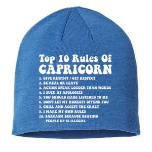 Top 10 Rules Of Capricorn Funny Capricorn Tee Horoscope Gift Sustainable Beanie