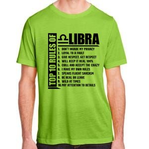 Top 10 Rules Of Libra Zodiac Sign Funny Gift Adult ChromaSoft Performance T-Shirt