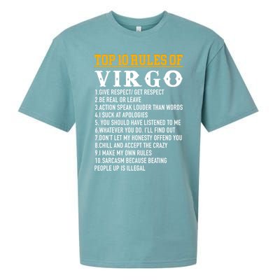 Top 10 Rules Of Virgo August 23 September 22 Birthday Great Gift Sueded Cloud Jersey T-Shirt