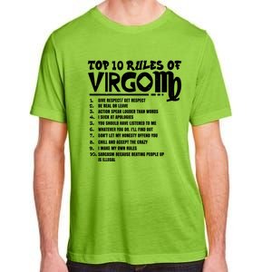 Top 10 Rules Of Virgo Zodiac Birthday Funny Gift Adult ChromaSoft Performance T-Shirt