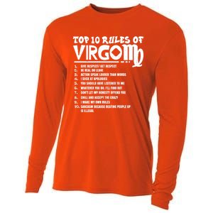 Top 10 Rules Of Virgo Zodiac Birthday Funny Gift Cooling Performance Long Sleeve Crew