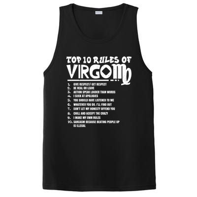 Top 10 Rules Of Virgo Zodiac Birthday Funny Gift PosiCharge Competitor Tank