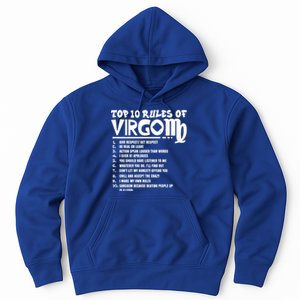 Top 10 Rules Of Virgo Zodiac Birthday Funny Gift Hoodie