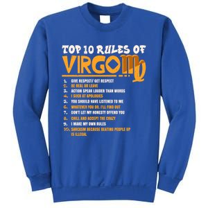 Top 10 Rules Of Virgo Zodiac Birthday Funny Gift Sweatshirt