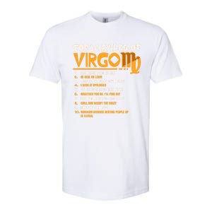 Top 10 Rules Of Virgo Zodiac Birthday Funny Gift Softstyle CVC T-Shirt