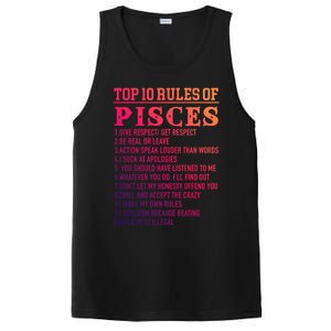 Top 10 Rules Of Pisces February 19 March 20 Birthday Gift PosiCharge Competitor Tank