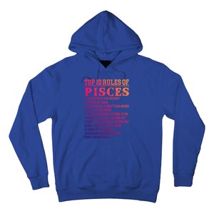 Top 10 Rules Of Pisces February 19 March 20 Birthday Gift Hoodie