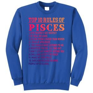 Top 10 Rules Of Pisces February 19 March 20 Birthday Gift Sweatshirt