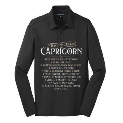 Top 10 Rules Of Capricorn Astrology Horoscope Zodiac Sign Silk Touch Performance Long Sleeve Polo