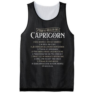 Top 10 Rules Of Capricorn Astrology Horoscope Zodiac Sign Mesh Reversible Basketball Jersey Tank