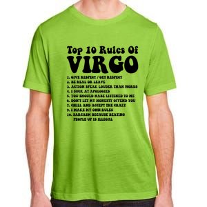 Top 10 Rules Of Virgo Zodiac Cute Funny Virgo Tee Horoscope Gift Adult ChromaSoft Performance T-Shirt