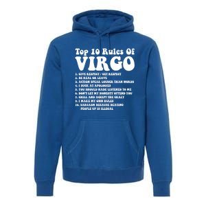 Top 10 Rules Of Virgo Zodiac Cute Funny Virgo Tee Horoscope Gift Premium Hoodie