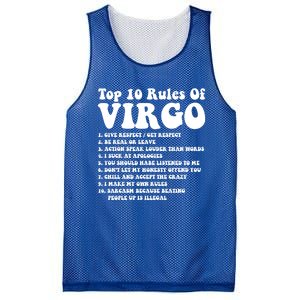 Top 10 Rules Of Virgo Zodiac Cute Funny Virgo Tee Horoscope Gift Mesh Reversible Basketball Jersey Tank