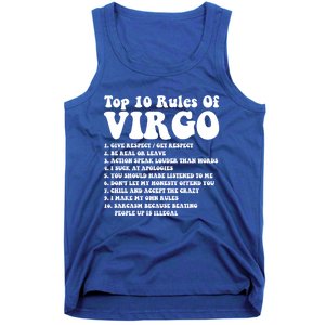 Top 10 Rules Of Virgo Zodiac Cute Funny Virgo Tee Horoscope Gift Tank Top