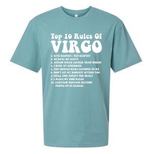 Top 10 Rules Of Virgo Zodiac Cute Funny Virgo Tee Horoscope Gift Sueded Cloud Jersey T-Shirt