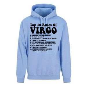 Top 10 Rules Of Virgo Zodiac Cute Funny Virgo Tee Horoscope Gift Unisex Surf Hoodie