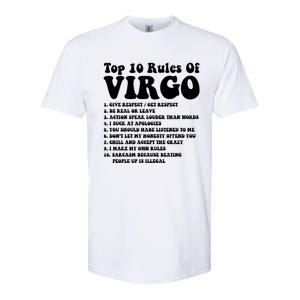 Top 10 Rules Of Virgo Zodiac Cute Funny Virgo Tee Horoscope Gift Softstyle CVC T-Shirt