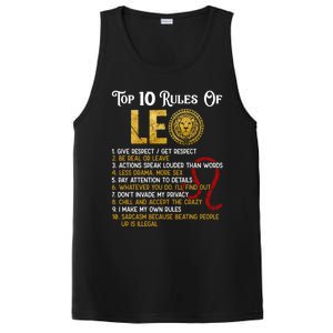 Top 10 Rules Leo Funny Zodiac Sign Traits Horoscope Cool Gift PosiCharge Competitor Tank