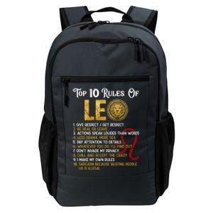 Top 10 Rules Leo Funny Zodiac Sign Traits Horoscope Cool Gift Daily Commute Backpack