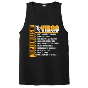 Top 10 Rules Of Virgo Zodiac Sign Funny Gift PosiCharge Competitor Tank