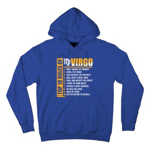 Top 10 Rules Of Virgo Zodiac Sign Funny Gift Hoodie