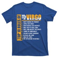 Top 10 Rules Of Virgo Zodiac Sign Funny Gift T-Shirt