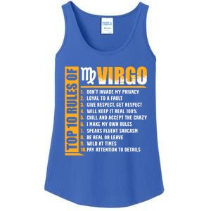 Top 10 Rules Of Virgo Zodiac Sign Funny Gift Ladies Essential Tank