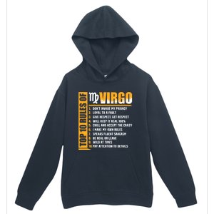 Top 10 Rules Of Virgo Zodiac Sign Funny Gift Urban Pullover Hoodie