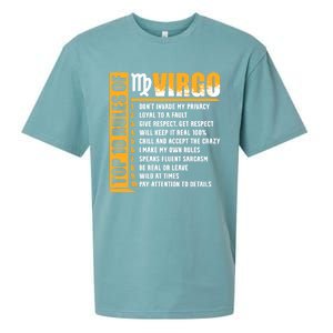 Top 10 Rules Of Virgo Zodiac Sign Funny Gift Sueded Cloud Jersey T-Shirt