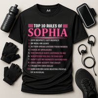 Top 10 Rules Of Sophia Sophia First Name Gift Performance Shirt