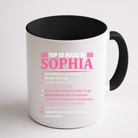 Top 10 Rules Of Sophia Sophia First Name Gift Mug