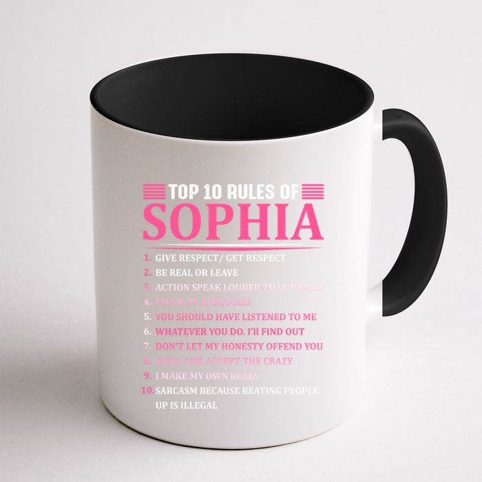 Top 10 Rules Of Sophia Sophia First Name Gift Mug
