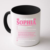 Top 10 Rules Of Sophia Sophia First Name Gift Mug